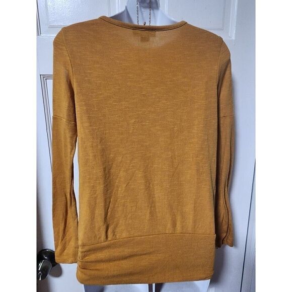 Women's Small Cut Out Pullover Top, Casual Round Neck Long Sleeve Pullover - Picture 2 of 13